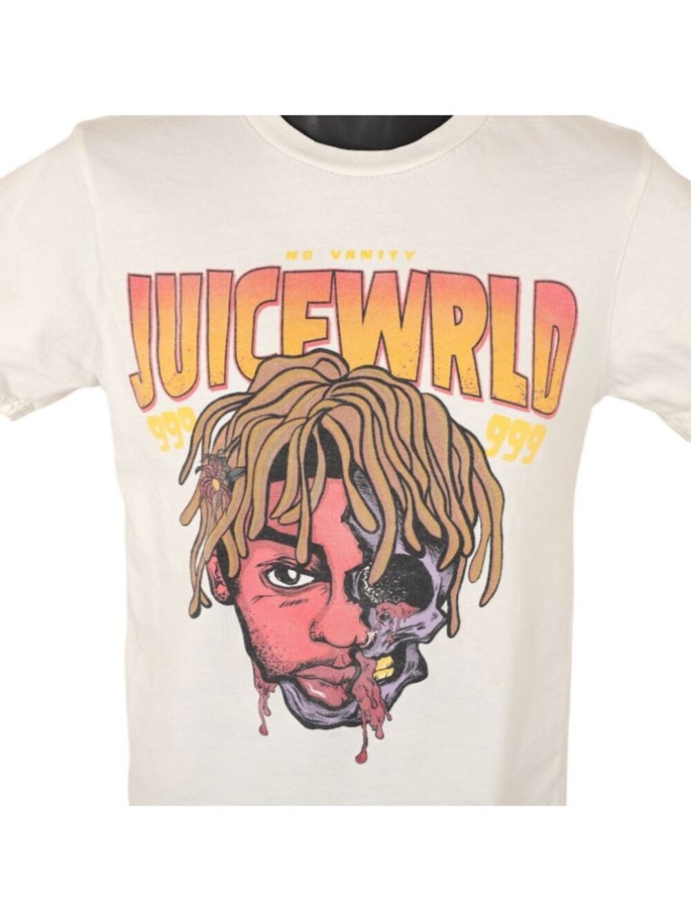Juice WRLD T Shirt Mens Size Small White 999 No Vanity Rapper Streetwear